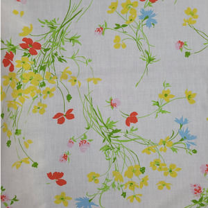 Vintage 70s Floral (2)Twin Fitted (1) Flat (2) Pillow Cases Bed Sheets 5pc Set